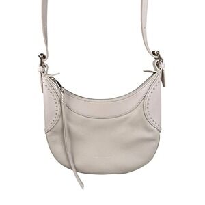 Rebecca Minkoff Small Pippa Studded Hobo Leather Handbag Purse Career Bag